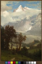 Vue du Wetterhorn depuis la vallée de Grindelwald